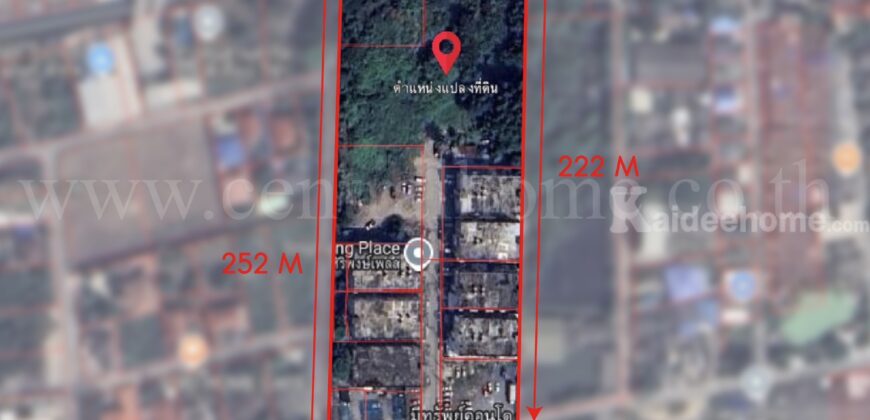 ที่ดินแปลงสี่เหลี่ยมสวย ถมแล้ว 14-0-27 ไร่ เพชรเกษม 69