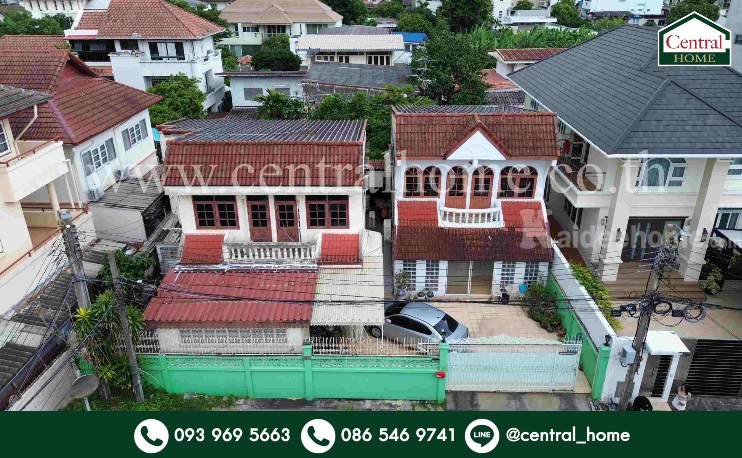 บ้านเดี่ยว 2 หลัง พร้อมที่ดิน 81 ตร.วา ลาดพร้าว 25 ราคาถูก