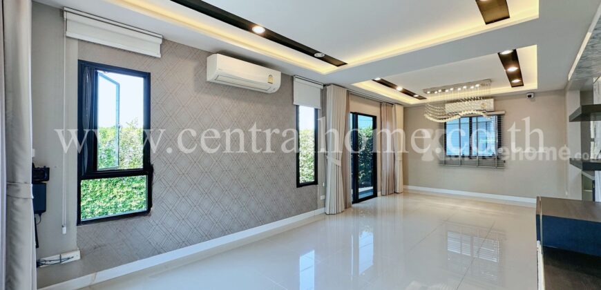 บ้านเดี่ยว หมู่บ้าน ดีไลท์ ดอนเมือง – รังสิต หลังมุม ติดริมรั้วโครงการ บ้านสวย พร้อมอยู่