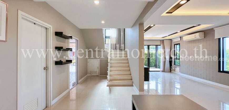 บ้านเดี่ยว หมู่บ้าน ดีไลท์ ดอนเมือง – รังสิต หลังมุม ติดริมรั้วโครงการ บ้านสวย พร้อมอยู่
