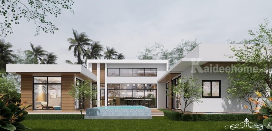 Luxury Pool Villa Pattaya 6 ห้องนอน 6 ห้องน้ำ 7 ที่จอดรถ โถงสูง 4.5 เมตร