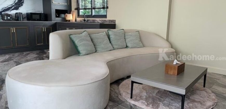 ขายพูลวิลล่าหัวหิน The Modern Pool Villa Huahin 2 ชั้น ตกแต่งอย่างดี พื้นที่ 80.8 ตรว. เฟอร์นิเจอร์อย่างดีครบ Tel. 063-289-7879