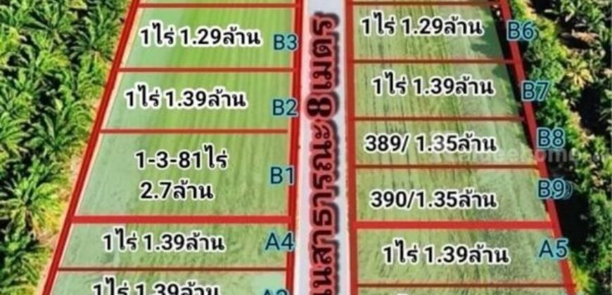 เฟสใหม่ใกล้ตลาดคลอง9.เมืองใหม่น้ำไฟดึงใกล้เข้า-ออกสะดวก. T.062-1574449