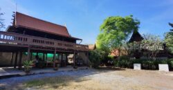 บ้านเรือนไทย สวยท่ามกลางธรรมชาติ บรรยากาศร่มรื่น วิวภูเขา บนพื้นที่ 1 ไร่ อู่ทอง สุพรรณบุรี