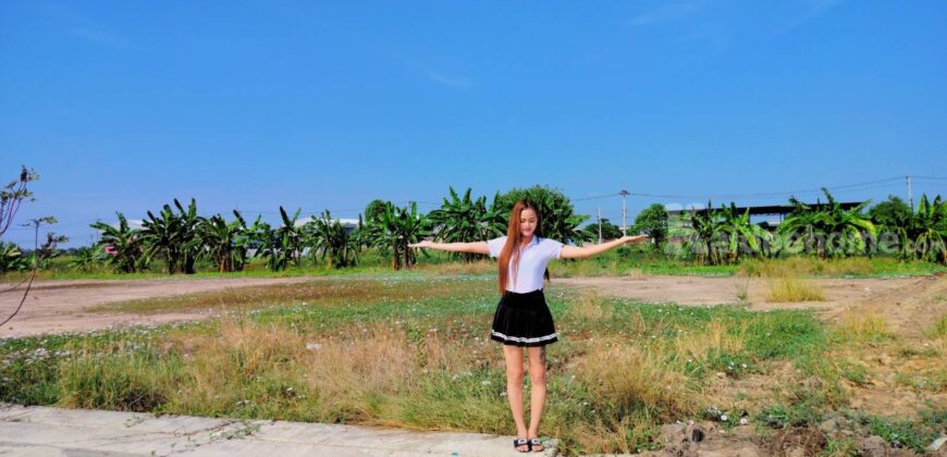 ขายที่ดินเปล่าถมแล้วมี+น้ำ+ไฟ ( ราคา15,000/ตร.วา )