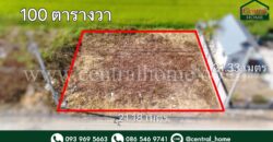 ที่ดินจัดสรร 100 ตร.ว. ซอยสังฆสันติสุข 48 หนองจอก ทำเลดี