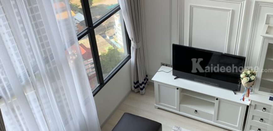 ให้เช่าคอนโด Knightbridge Prime สาทร ใจกลางสาทร ห้อง duplex มีบันไดเดือนขึ้นชั้น 2 ได้ โทร 090-963-949หก