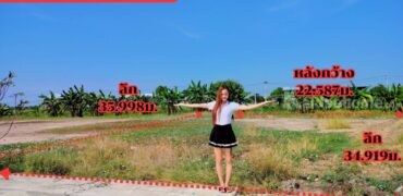 ขายที่ดินเปล่าถมแล้วมี+น้ำ+ไฟ