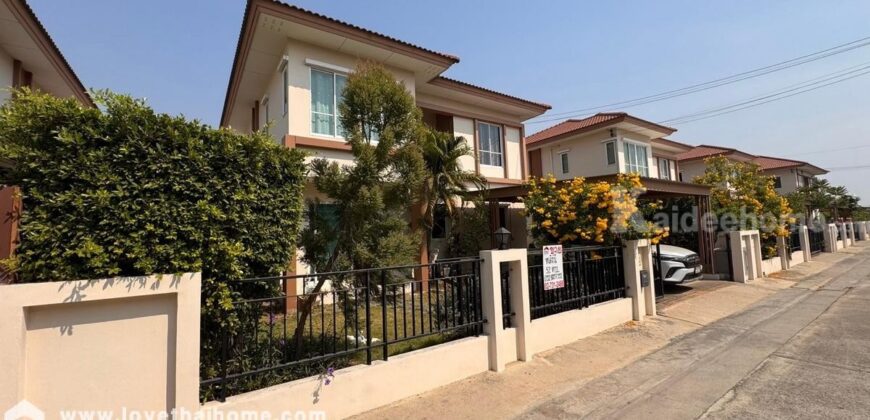 ขาย/ให้เช่า บ้านเดี่ยว 2 ชั้น หมู่บ้านไอลีฟ พาร์ค1 พระราม2 ถนนแสมดำ พื้นที่ 52.5 ตรว. ถูกที่สุดในโครงการนี้แล้ว ใกล้เซ็นทรัล พระราม2