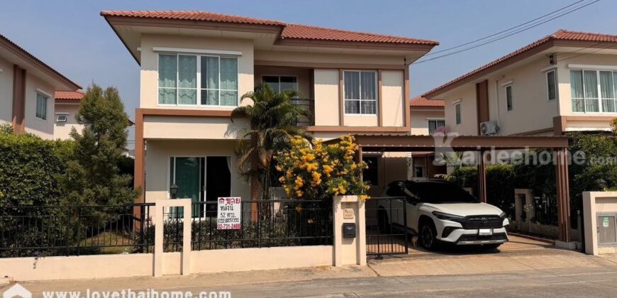 ขาย/ให้เช่า บ้านเดี่ยว 2 ชั้น หมู่บ้านไอลีฟ พาร์ค1 พระราม2 ถนนแสมดำ พื้นที่ 52.5 ตรว. ถูกที่สุดในโครงการนี้แล้ว ใกล้เซ็นทรัล พระราม2