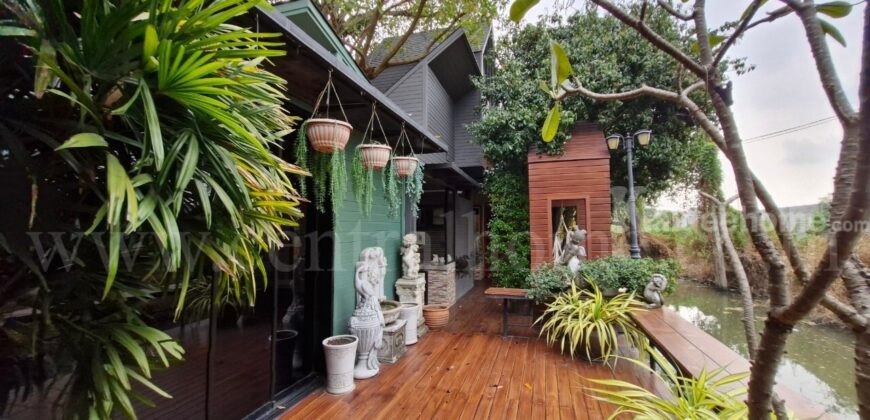 บ้านเดี่ยว 416 ตารางวา ทวีวัฒนา – ศาลาธรรมสพน์ พร้อมบ้านสไตล์รีสอร์ท 2 หลัง