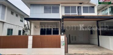 บ้านแฝด หมู่บ้าน เพอร์เฟค พาร์ค บางบัวทอง ติดตั้งโซล่าร์เซลล์ พร้อมอยู่