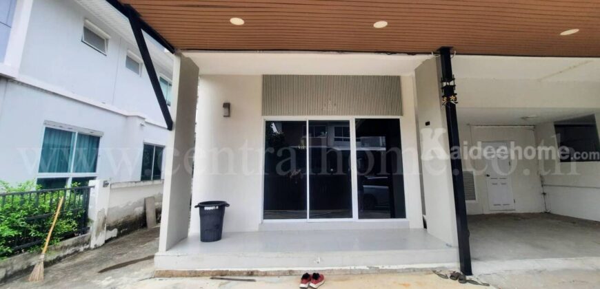 บ้านแฝด หมู่บ้าน เพอร์เฟค พาร์ค บางบัวทอง ติดตั้งโซล่าร์เซลล์ พร้อมอยู่