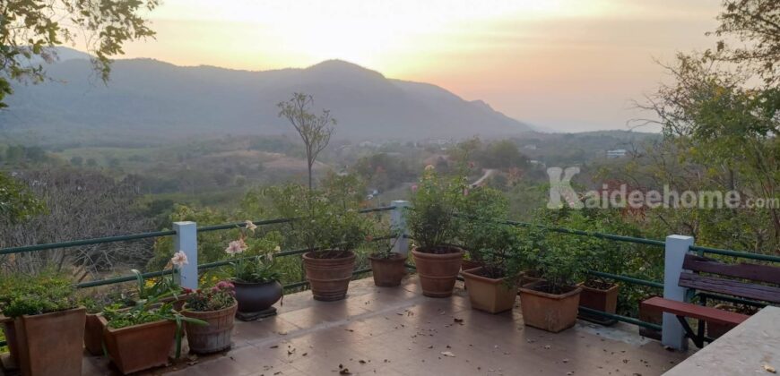 ขายที่ดินโป่งตาลอง 2.5 ไร่ ที่ดินบนเนินเขา พร้อมบ้านบนยอดภูสูง ติดเขาใหญ่ ใกล้หมู่บ้านซองซูซี วัดมกุฎคีรีวัน ตำหนักทิพย์พิมาน เส้น 3052 ปากช่อง วิวเขาสวยมาก Rare Item สุด 087