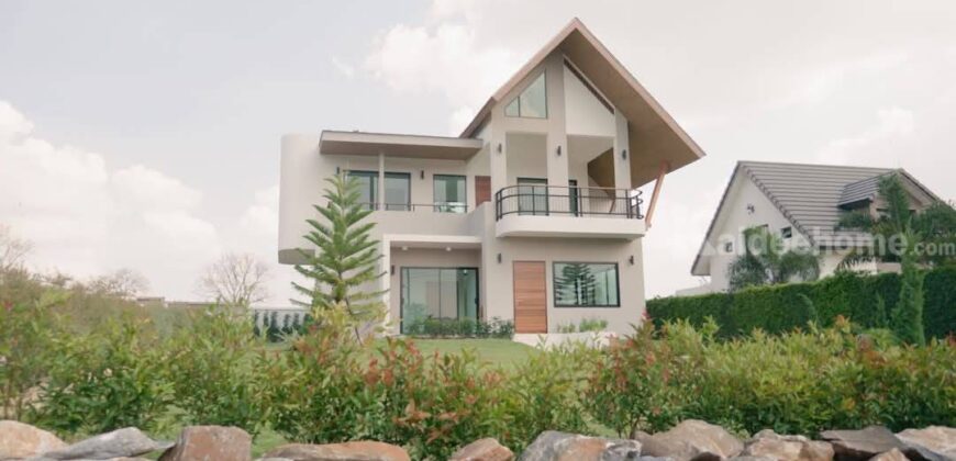 ขายบ้านเขาใหญ่ หมูสี บ้านในโครงการจัดสรร 3 ห้องนอน 3 ห้องน้ำ บ้านใหม่พร้อมอยู่ วิวภูเขาสวย ในโครงการปลอดภัย มี รปภ สาธารณูปโภคครบครัน ใกล้ธนะรัชต์ สภ หมูสี ทำเลดีมาก 087-9074045