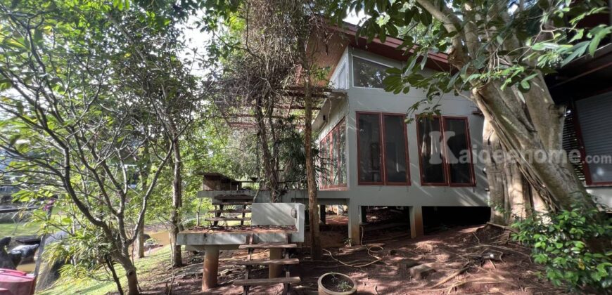 ขายบ้านเขาใหญ่ หมูสี ปากช่อง 165 ตร.ว 2 ห้องนอน 2 ห้องน้ำ บ้านตากอากาศติดน้ำ เลคทะเลสาป ในโครงการวู๊ดปาร์ค ติดถนนธนะรัชต์ ใกล้ห้าง ตลาด ร้านค้า ตัวเมืองปากช่อง 087-9074045