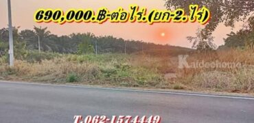 ที่ดินสวยถูก ทำเลดี ติดลาดยาง ที่คลอง12 หนองเสือ จ.ปทุมธานี T.062-1574449