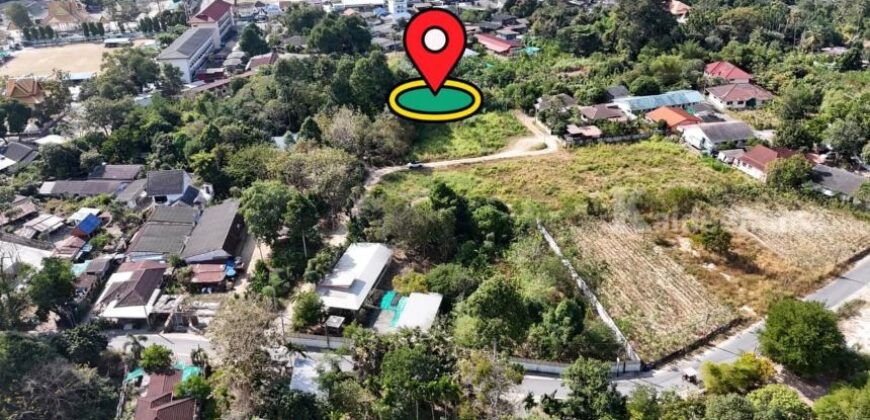 ที่ดินเปล่า 286 ตร.ว. ทำเลดี ใจกลางเมืองบ้านฉาง ระยอง