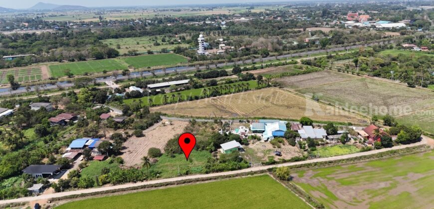 ที่ดินเปล่าล้อมรอบด้วยทุ่งนา บรรยากาศสุดฟิน อ.สรรพยา จ.ชัยนาท