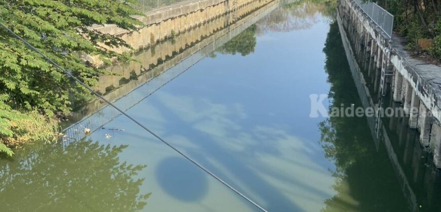 ขายที่ดินเปล่า ถมแล้ว ติดคลองโคกคราม ซอยรามอินทรา 14 ท่าแร้ง บางเขน กทม.