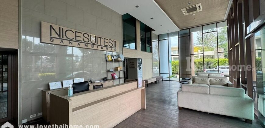 ขายคอนโด ไนซ์สวีทส์2 สนามบินน้ำ ถนนสนามบินน้ำ ซอยเลี่ยงเมืองนนทบุรี14 พื้นที่ 26.45 ตรม. ใกล้เซ็นทรัล รัตนาธิเบศร์