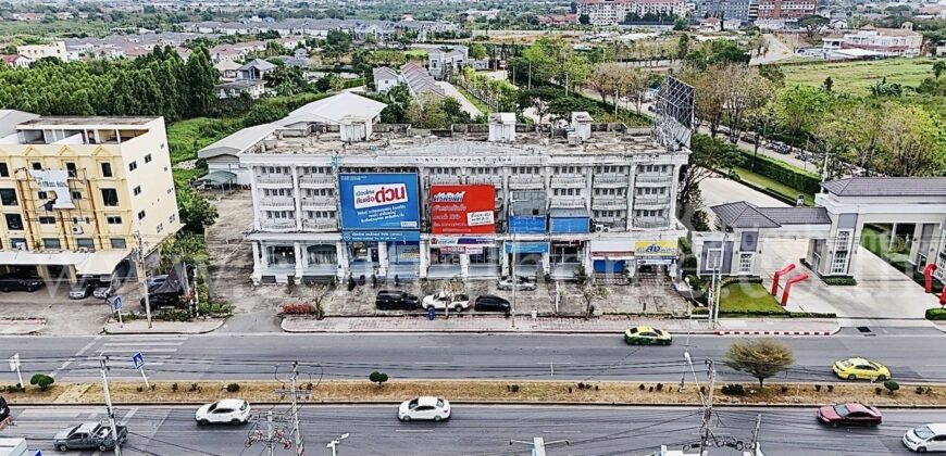 อาคารพาณิชย์ 2 คูหา พร้อมที่ดิน 248.8 บางกรวย – ไทรน้อย ติดถนนใหญ่