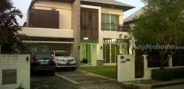 Sale Detached House in Blue Lagoon1 Wongwean Bangna Village Located in the good environment village