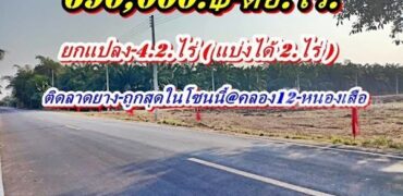 ที่สวยทำเลดีติดลาดยาง-ถูกกว่าใครในย่านนี้ที่คลอง12-หนองเสือ. T.062-1574449