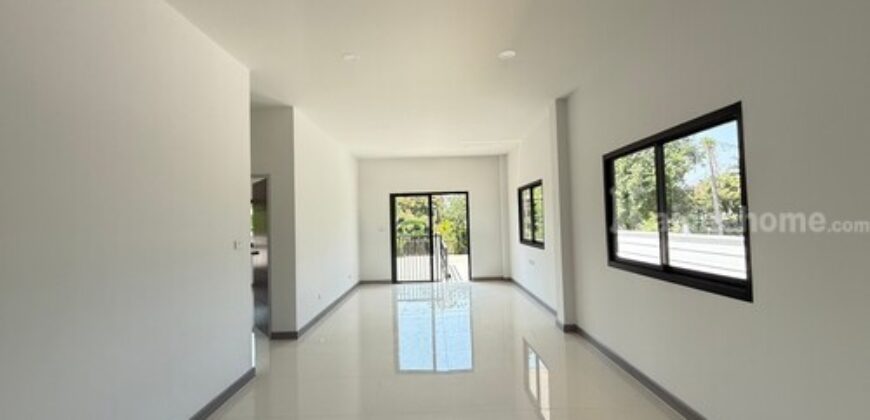 บ้านชั้นเดียวสร้างใหม่ บ้านน้ำโท้ง ซอย 2 ต.สบแม่ข่า อ.หางดง เชียงใหม่