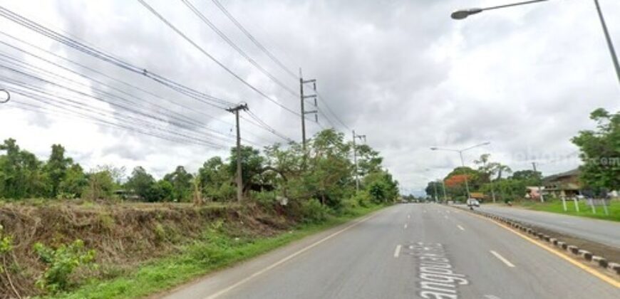 ที่ดินแปลงสวย ติดถนนเชียงใหม่-ฝาง ต.อินทขิล อ.แม่แตง เชียงใหม่