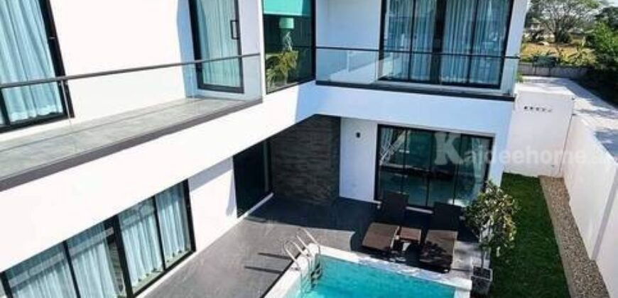 บ้านพูลวิลล่าสุดหรู สไตล์นอร์ดิก ต.ท่าวังตาล อ.สารภี เชียงใหม่