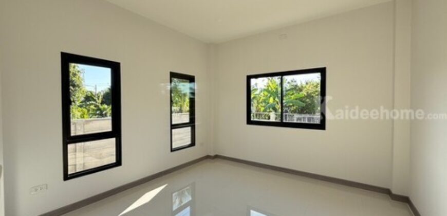 บ้านชั้นเดียวสร้างใหม่ บ้านน้ำโท้ง ซอย 2 ต.สบแม่ข่า อ.หางดง เชียงใหม่