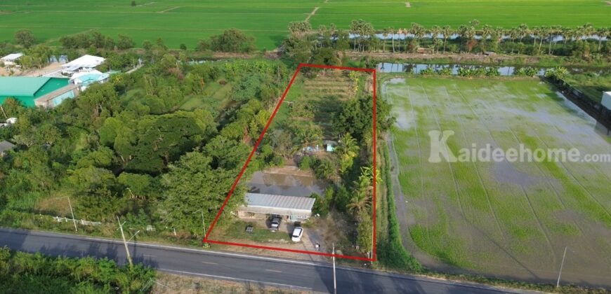 ✨ขายที่ดินพร้อมสร้างบ้านหรือทำธุรกิจ 3 ไร่ 2 งาน ปทุมธานี✨