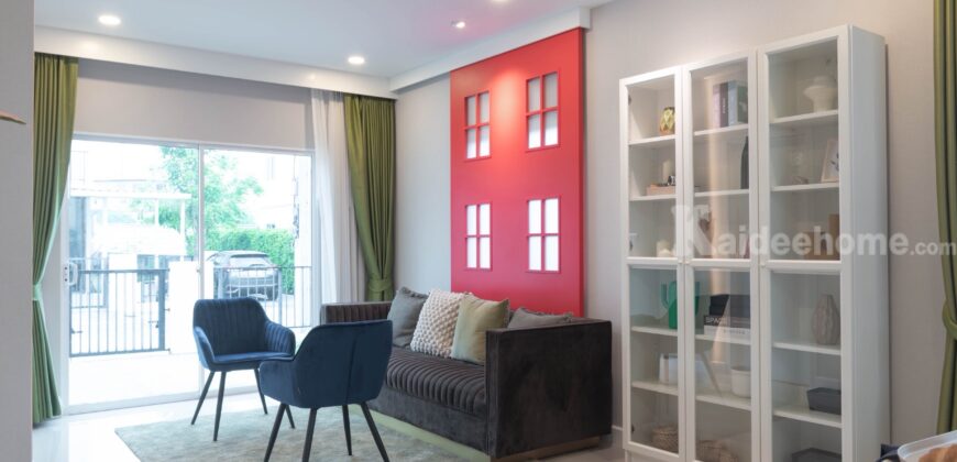 ขายทาวน์โฮม 3 ห้องนอน 2 ห้องน้ำ 2 โรงจอดรถ 110 ตร.ม 20.40 ตร.ว ราคา 2.25 ล้าน ติดห้างสรรพสินค้า Big C กรุงเทพ-ปทุมธานี