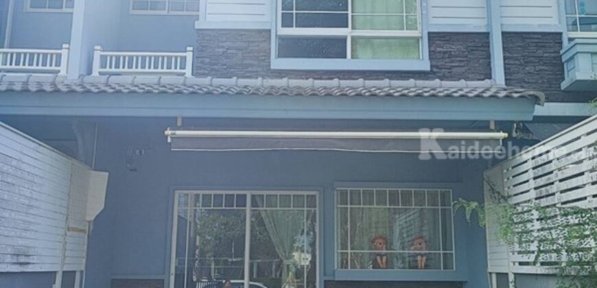 ขายด่วนทาวเฮ้าส์ 2 ชั้น 2 ห้องนอน สภาพใหม่ หมู่บ้านวิลลาจจิโอ บางนา ใกล้มหาวิทยาลัย ABAC บางนาตราด โทร 098-7967736
