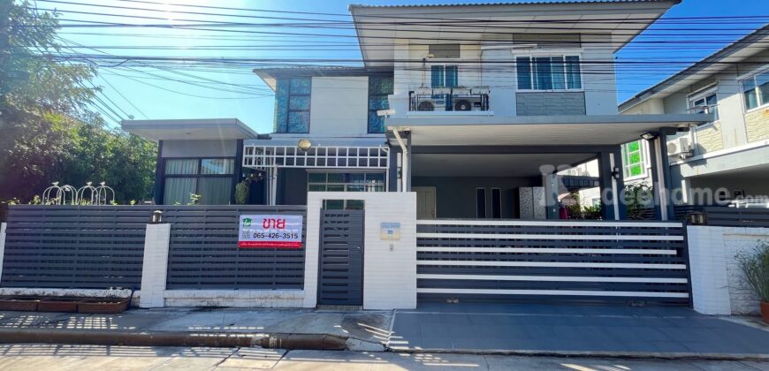 ขายบ้านเดี่ยว หมู่บ้านเดอะแพลนท์ ภัสสร บางนา-กิ่งแก้ว หลังมุม ต่อเติมห้องนอนด้านล่างเพิ่มเติม
