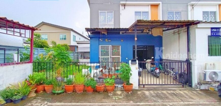 ขาย!! ทาวน์โฮม บ้านพฤกษา60/1 รังสิต-บางพูน (หลังริม ขนาด 32 ตร.ว.) ซอยวัดบางพูน เมืองปทุมธานี ต่อเติมครบพร้อมอยู่ : Baan pruksa 60 rangsit-bangpun