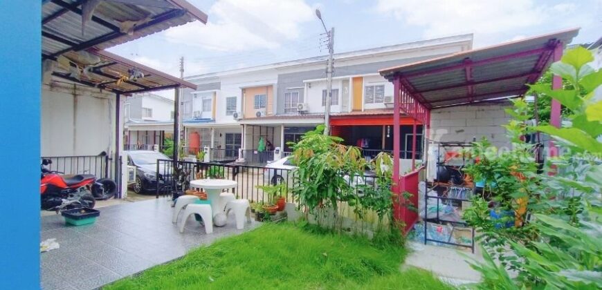 ขาย!! ทาวน์โฮม บ้านพฤกษา60/1 รังสิต-บางพูน (หลังริม ขนาด 32 ตร.ว.) ซอยวัดบางพูน เมืองปทุมธานี ต่อเติมครบพร้อมอยู่ : Baan pruksa 60 rangsit-bangpun