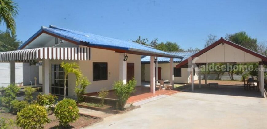 ขายบ้านเดี่ยว ชั้นเดียว 3 ห้องนอน เนื้อที่กว้างขวาง ขนาด 177 ตรว. ใกล้เขื่อนอุบลรัตน์ ใกล้บางแสน2 ใกล้ถนนสุขาภิบาล1 อ.อุบลรัตน์ จ.ขอนแก่น