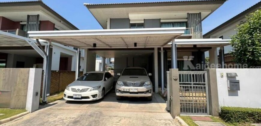 ขายบ้านเดี่ยวบุราสิริราชพฤกษ์ 345 (หลังถูกสุดในโครงการ) พร้อมอยู่ ฟรีดาวน์