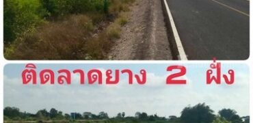 ขายที่ดินเปล่า หรือแบ่งแปลงขาย หน้าติดลาดยาง ติดคลอง ใกล้มหาลัยสวนดุสิตสุพรรณบุรี