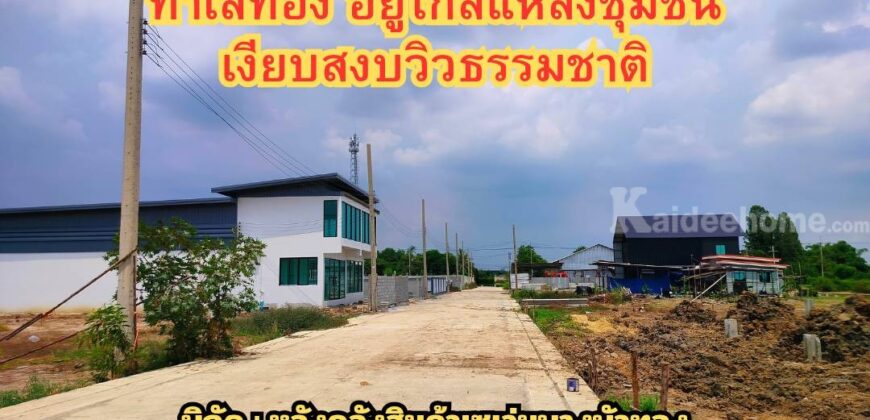 ขายที่ดินเปล่าถมแล้วมี+น้ำ+ไฟ