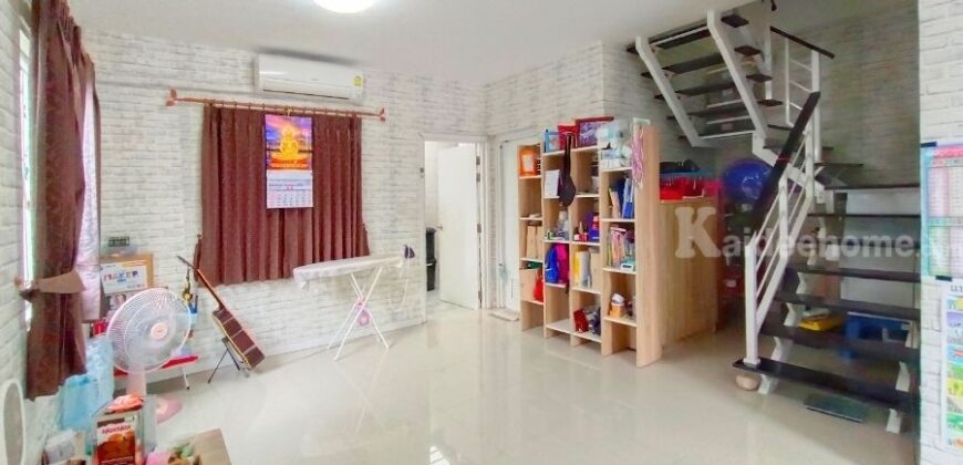 ขาย!! ทาวน์โฮม บ้านพฤกษา60/1 รังสิต-บางพูน (หลังริม ขนาด 32 ตร.ว.) ซอยวัดบางพูน เมืองปทุมธานี ต่อเติมครบพร้อมอยู่ : Baan pruksa 60 rangsit-bangpun