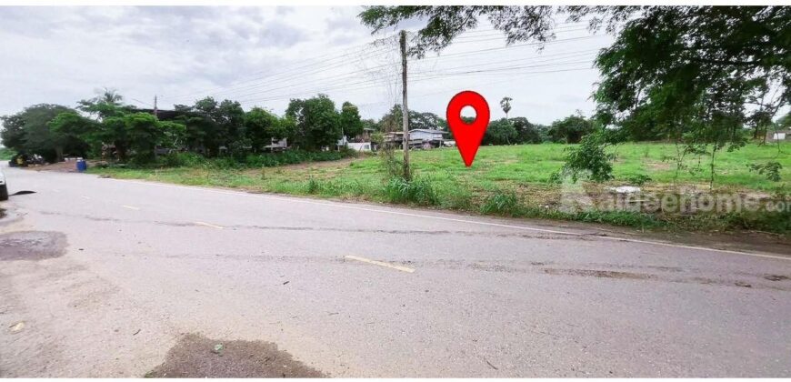 ขายที่ดินติดแม่น้ำน่าน 6 ไร่ แบ่งได้ พิกัด ต.ทับกฤช อ.ชุมแสง จ.นครสวรรค์