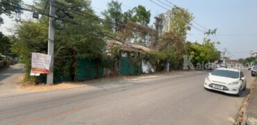 ขายที่ดิน 207 ตรว. ติดถนนสันเหมืองเหนือ ต.เหมืองง่า ลำพูน ราคาถูกสุด ๆ