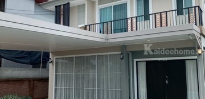 รหัสC6783 ด่วน ขายบ้านเดี่ยวพร้อมสระว่ายน้ำส่วนตัว โครงการภัสสร เพรสทีจ จตุโชติ-วัชรพล ถนนจตุโชติ