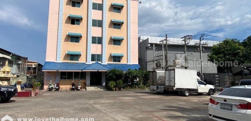 ขายอพาร์ตเม้นท์ ซอยแบริ่ง43 (สมบูรณ์ แมนชั่น) 459 ตรว. ใกล้รถไฟฟ้าสายสีเหลือง-สถานีแบริ่งเพียง 400 เมตรเท่านั้น ผู้เช่าเต็มเหมาะลงทุน