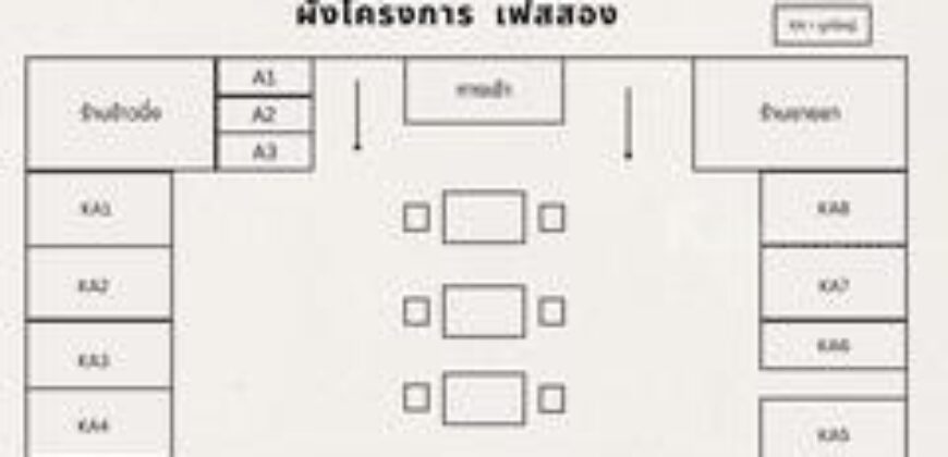 ปล่อยเช่าห้องในโครงการ เฟสสอง ทำเลดี ใกล้ร้านอาหาร ร้านขายยา