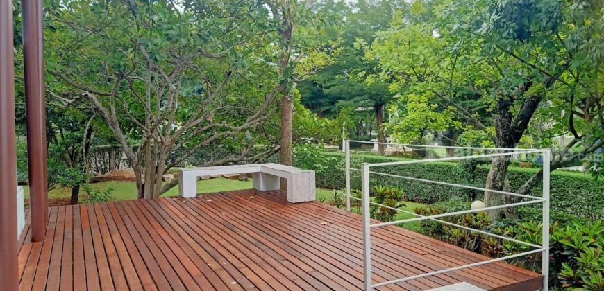 ขายบ้านเขาใหญ่ หมูสี ปากช่อง บ้านพักตากอากาศเขาใหญ่ พาโนวิลล์ ที่ดิน 303 ตร.ว บ้านใหม่พร้อมอยู่ สวยมาก พร้อมสวนต้นไม้ใหญ่ร่มรื่น ใกล้ถนนธนะรัชต์ ท่าช้าง ในโครงการปลอดภัย มี รปภ. ดูแล 087-9074045