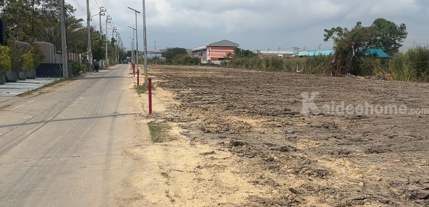 ขายที่ดินถมแล้ว 90 ตร.ว. ซอยตลาดแสงทอง บางบ่อ สมุทรปราการ ราคาถูกมาก ทำเลดี